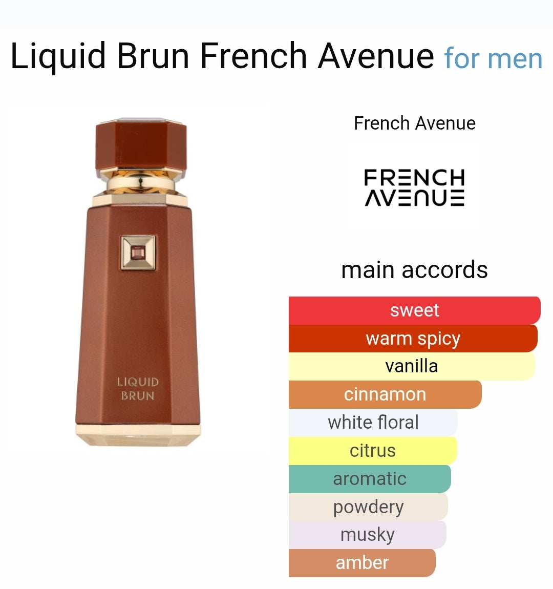French Avenue Liquid Brun eau de parfum 8ml