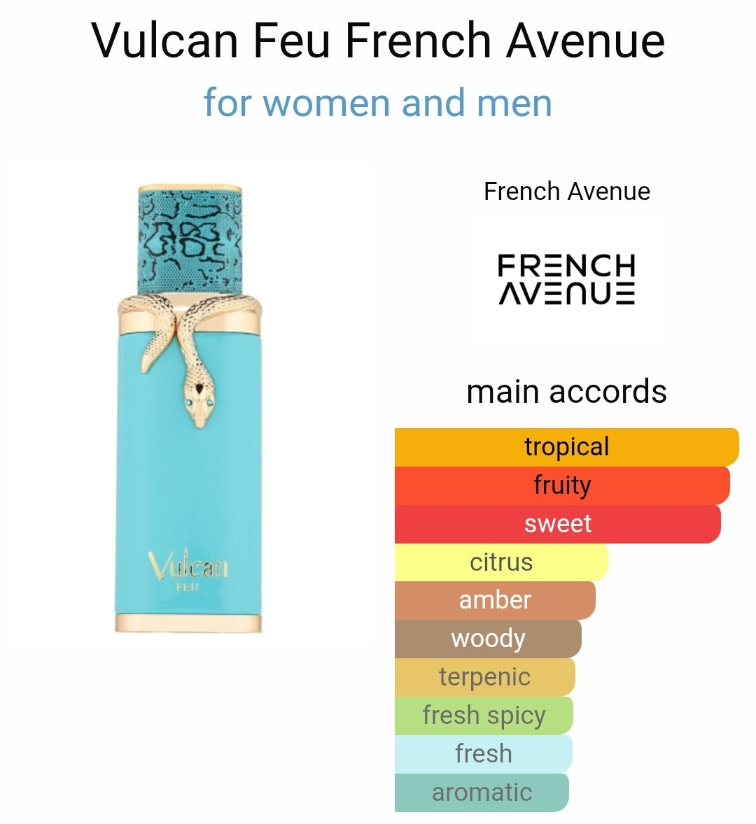 FFrench Avenue Vulcan Feu eau de parfum 8ml