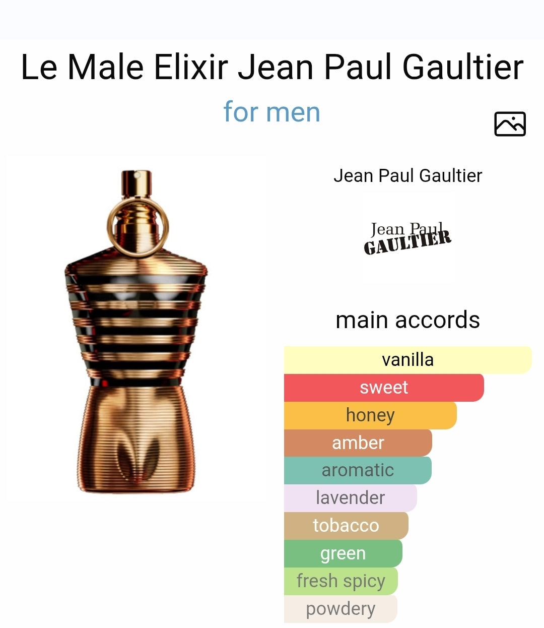 Jean Paul Gaultier Le Male Elixir 8ml