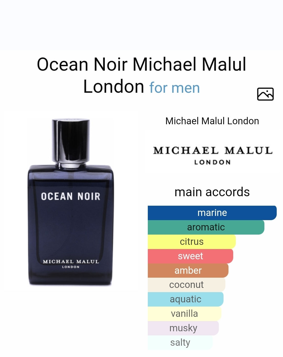 Michael Malul London Ocean Noir eau de parfum 8ml