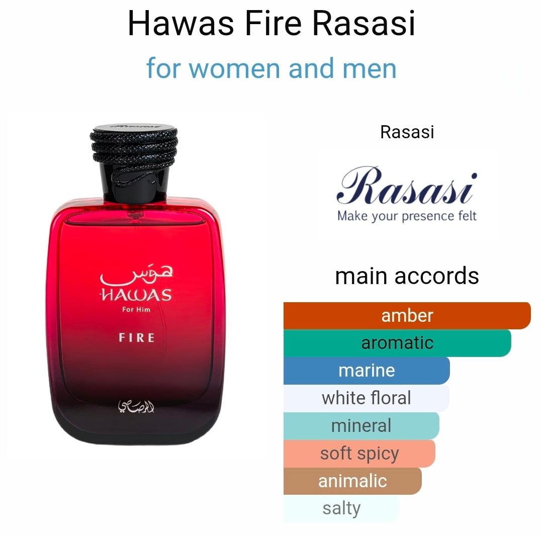Rasasi Hawas Fire eau de parfum 8ml