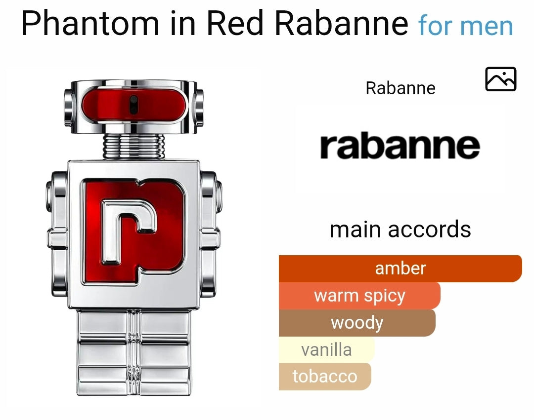 Rabanne Phantom In Red Elixir 8ml
