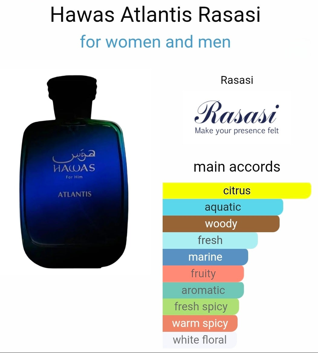 Rasasi Hawas Atlantis eau de parfum 8ml