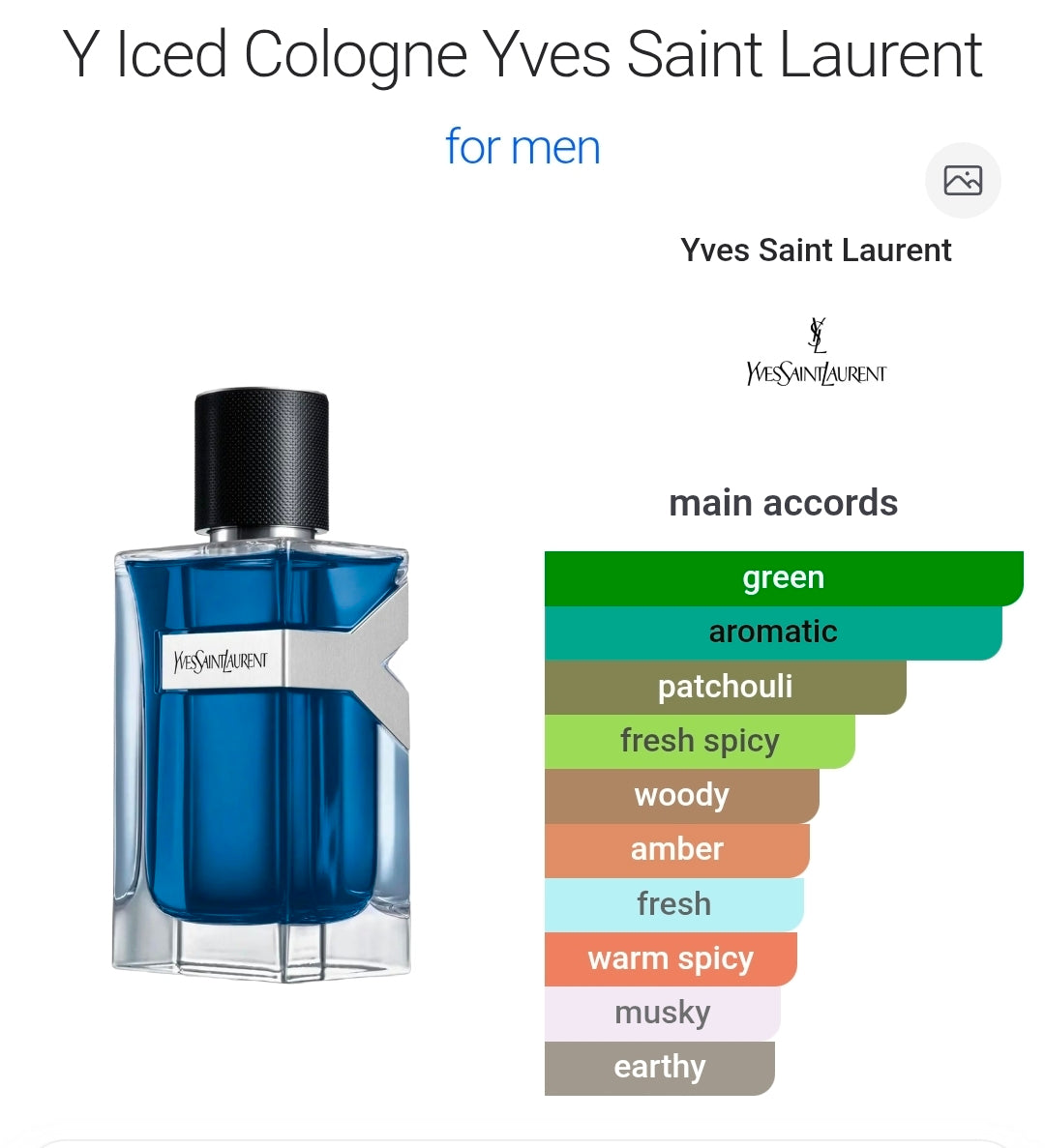 Yves Saint Laurent Iced Cologne eau de toilette intense 8ml