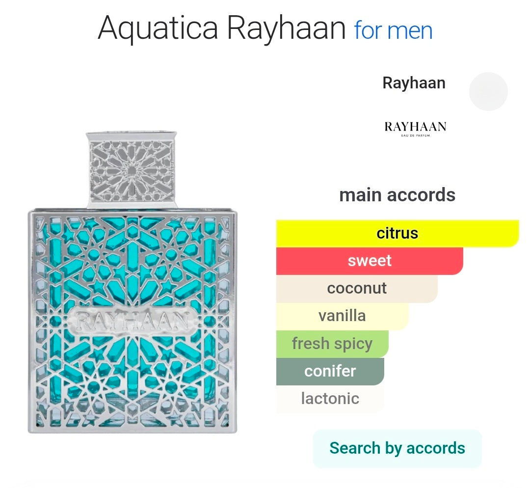 Rayhaan Aquatica eau de parfum 8ml