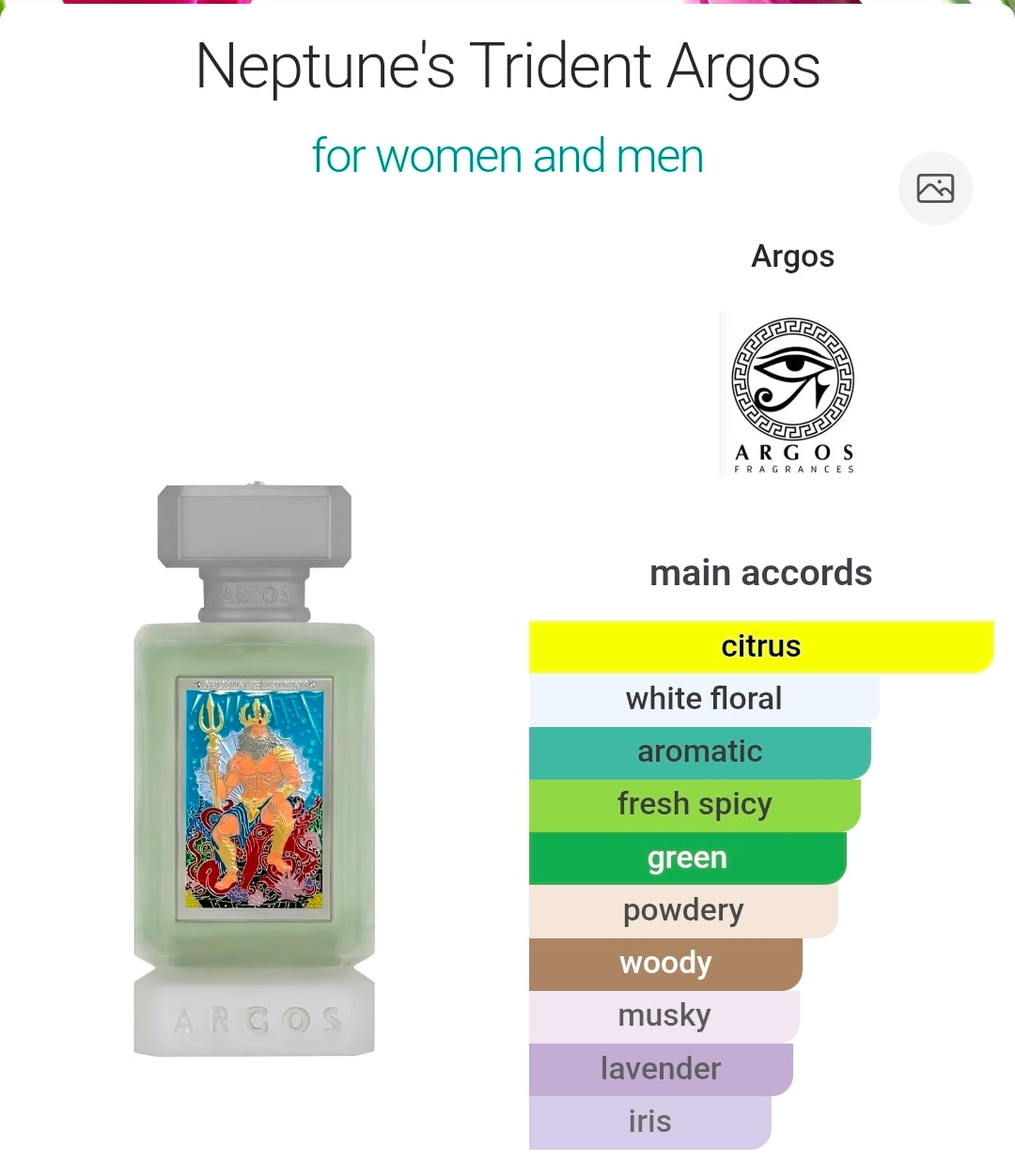 Argos Neptunes Trident Extrait De Parfum 8ml