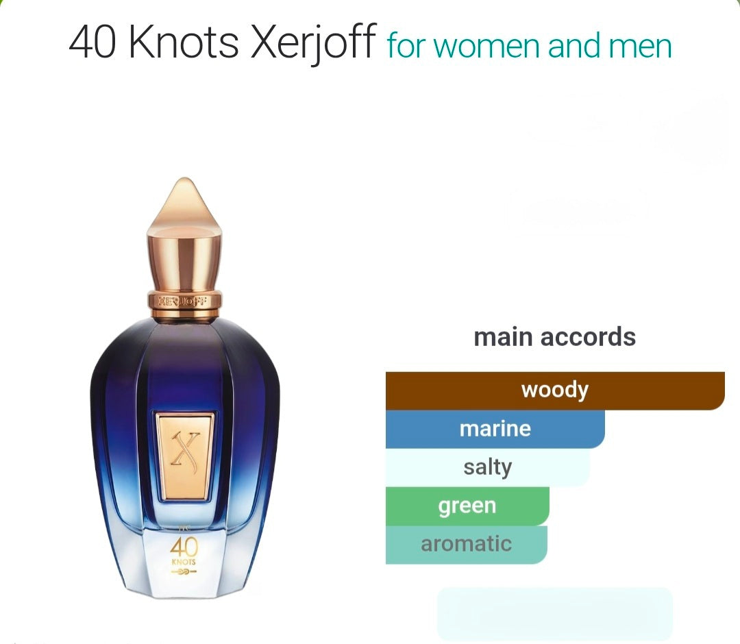 Xerjoff 40 knots eau de parfum 8ml