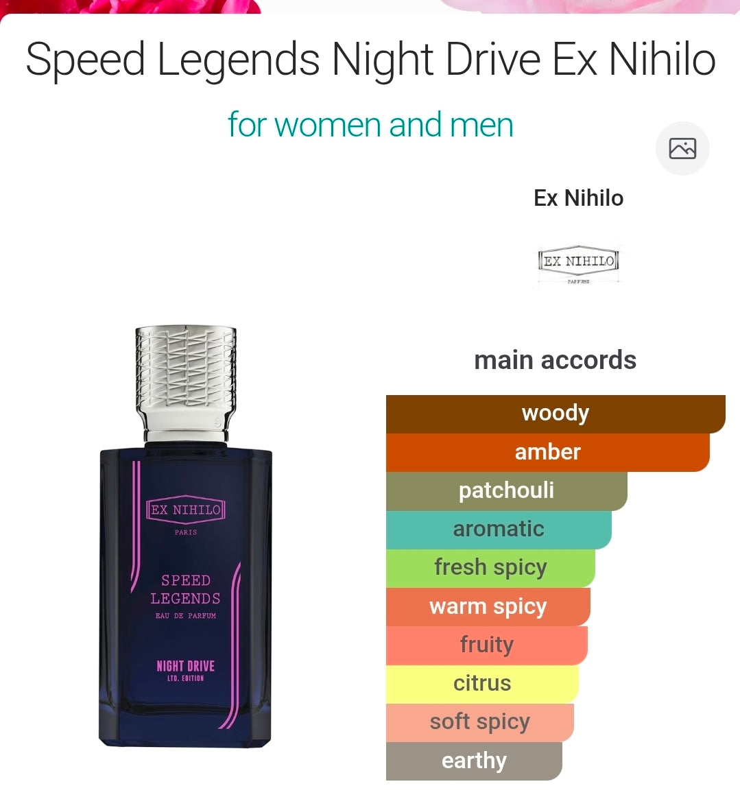 Ex Nihilo Speed Legends Night Drive eau de parfum 8 ml