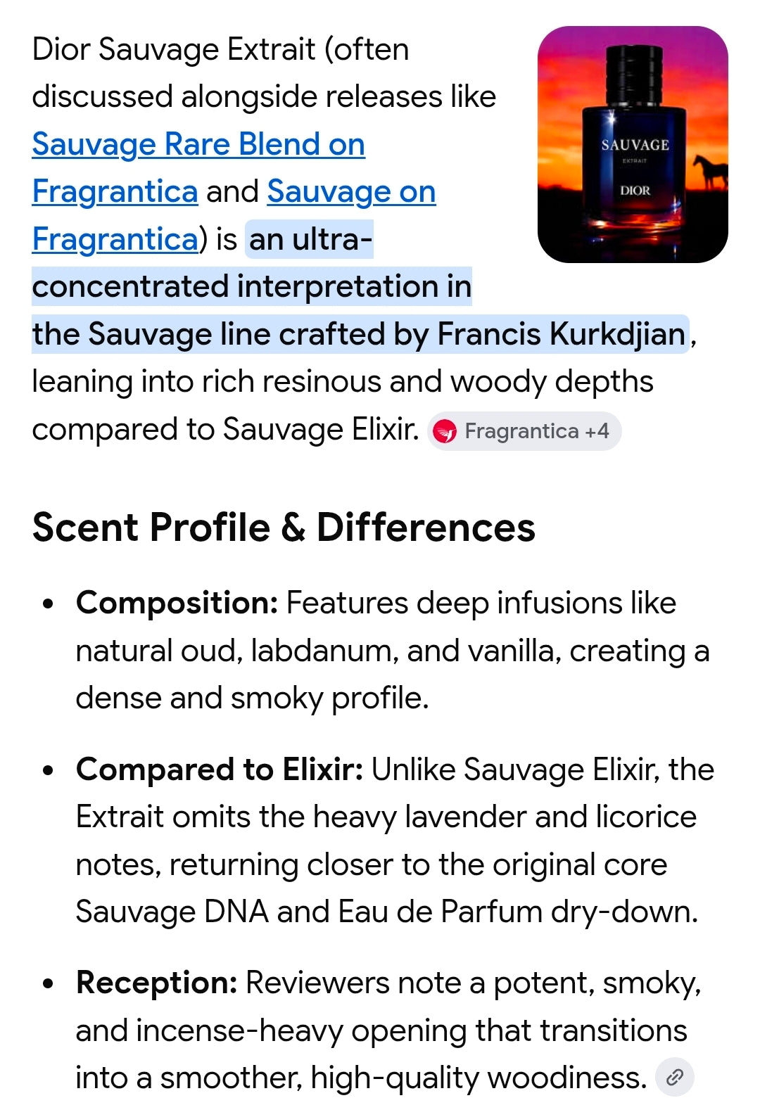 Dior Sauvage Extrait