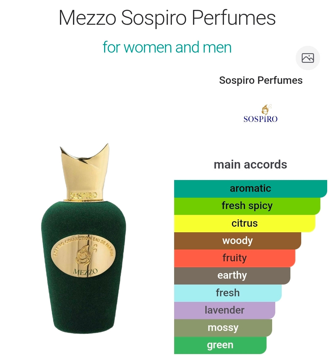Sospiro Mezzo Eau de Parfum Decant